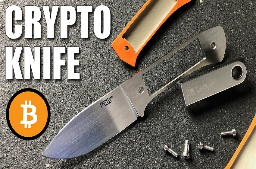 Ledger Wallet Inside Knife Handle